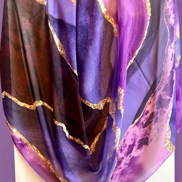 Brand New Soft Crepe Scarf/Shawl/Hijab in Classy Marble Designs ✨ - Picture 6 of 12